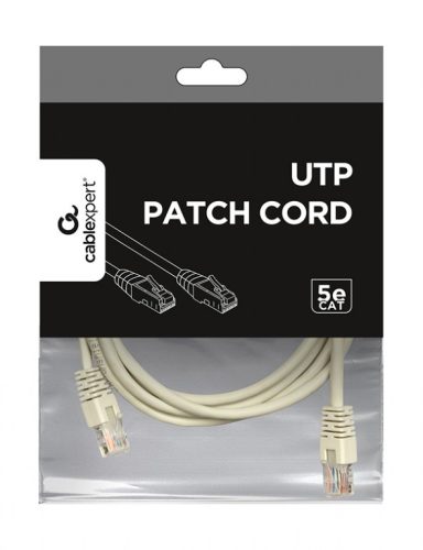 Gembird UTP CAT5e patch kábel 3m, szürke (PP12-3M)