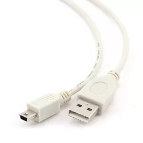   Gembird USB 2.0 AM - mini kábel 1.8m, szürke (CC-USB2-AM5P-6)