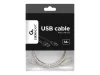 Gembird USB 2.0 AM - mini kábel 1.8m, szürke (CC-USB2-AM5P-6)