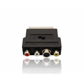 Gembird SCART dugó - 3x RCA aljzat adapter (CCV-4415)