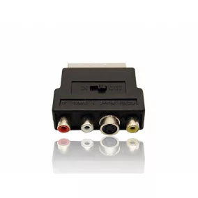 Gembird SCART dugó - 3x RCA aljzat adapter (CCV-4415)