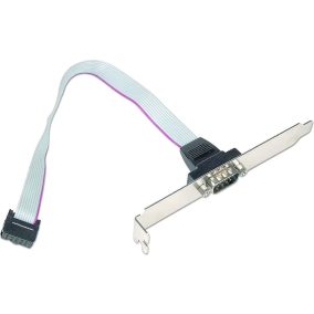   Gembird DB9M - COM 9PIN csatlakozó aljzat, 25cm (CCDB9RECEPTACLE)