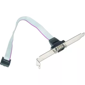   Gembird DB9M - COM 9PIN csatlakozó aljzat, 25cm (CCDB9RECEPTACLE)