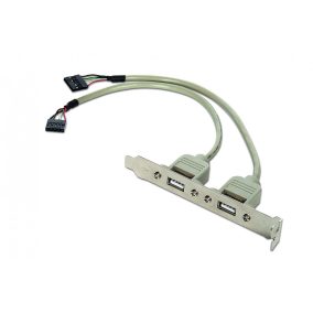   Gembird 2X USB 10PIN csatlakozó aljzat, 25cm (CCUSBRECEPTACLE)