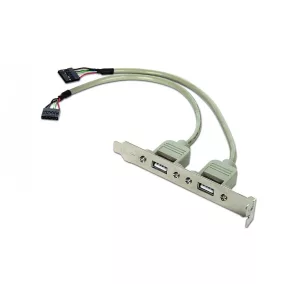   Gembird 2X USB 10PIN csatlakozó aljzat, 25cm (CCUSBRECEPTACLE)