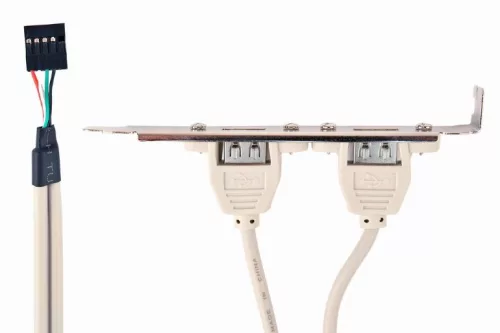 Gembird 2X USB 10PIN csatlakozó aljzat, 25cm (CCUSBRECEPTACLE)