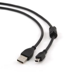   Gembird USB 2.0 A dugó - mini USB 1.8m kábel zajszűrős (CCF-USB2-AM5P-6)