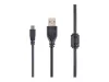 Gembird USB 2.0 A dugó - mini USB 1.8m kábel zajszűrős (CCF-USB2-AM5P-6)