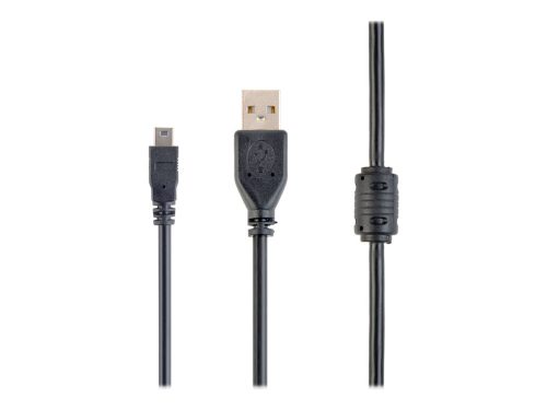 Gembird USB 2.0 A dugó - mini USB 1.8m kábel zajszűrős (CCF-USB2-AM5P-6)