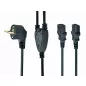 Gembird Y hálózati PC tápkábel, 1.8m (PC-186-ML6)