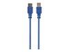 Gembird kábel USB 3.0 AM-AF hosszabbító kábel 1.8m (CCP-USB3-AMAF-6)