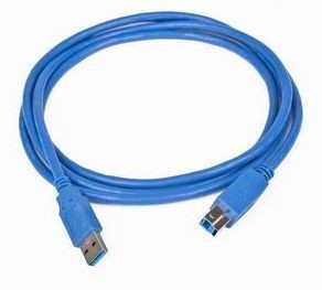 Gembird kábel USB 3.0 AM-BM 3.0m, kék (CCP-USB3-AMBM-10)