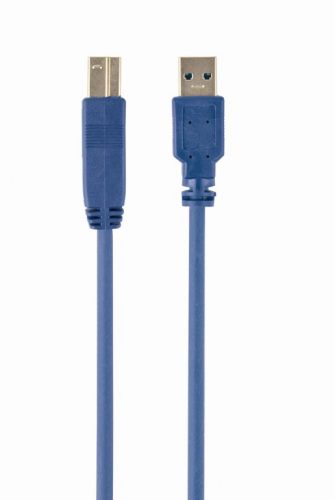 Gembird kábel USB 3.0 AM-BM 3.0m, kék (CCP-USB3-AMBM-10)