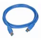 Gembird kábel USB 3.0 AM-BM 3.0m, kék (CCP-USB3-AMBM-10)