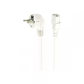   Gembird hálózati PC tápkábel VDE 1.8m fehér (PC-186W-VDE)