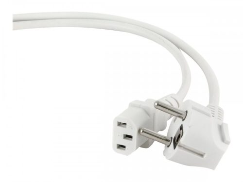 Gembird hálózati PC tápkábel VDE 1.8m fehér (PC-186W-VDE)
