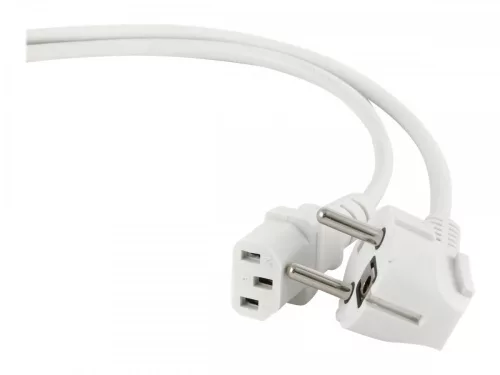 Gembird hálózati PC tápkábel VDE 1.8m fehér (PC-186W-VDE)