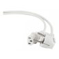   Gembird hálózati PC tápkábel VDE 1.8m fehér (PC-186W-VDE)