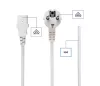 Gembird hálózati PC tápkábel VDE 1.8m fehér (PC-186W-VDE)