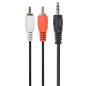 Gembird 3.5" Jack - 2x RCA átalakító kábel 2.5m (CCA-458-2.5M)