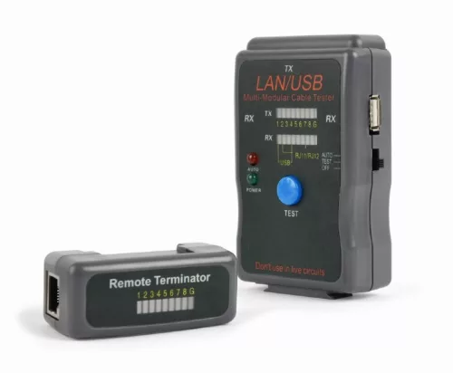 Gembird RJ45,RJ-11,UTP,STP,USB kábel tesztelő (NCT-2)