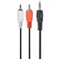 Gembird 3.5" Jack - 2x RCA átalakító kábel 1.5m (CCA-458)
