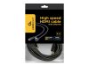Gembird HDMI könyök kábel 4.5m aranyozott (CC-HDMI490-15)