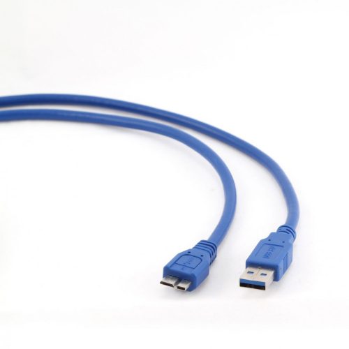 Gembird kábel USB 3.0 A - Micro B dugó 1.8m, kék (CCP-MUSB3-AMBM-6)