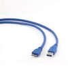 Gembird USB 3.0 A dugó - Micro B dugó kábel 3m, kék (CCP-MUSB3-AMBM-10)
