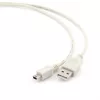 Gembird USB 2.0 AM - mini kábel 0.9m, szürke (CC-USB2-AM5P-3)