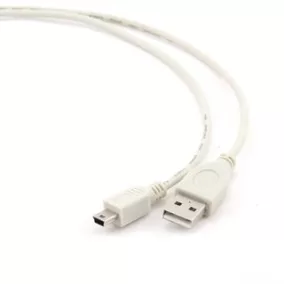   Gembird USB 2.0 AM - mini kábel 0.9m, szürke (CC-USB2-AM5P-3)