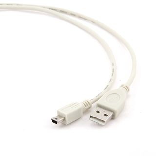 Gembird USB 2.0 AM - mini kábel 0.9m, szürke (CC-USB2-AM5P-3)