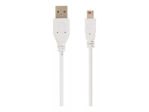Gembird USB 2.0 AM - mini kábel 0.9m, szürke (CC-USB2-AM5P-3)