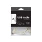 Gembird USB 2.0 AM - mini kábel 0.9m, szürke (CC-USB2-AM5P-3)