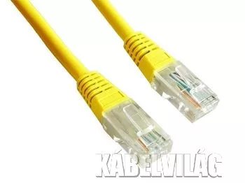 Gembird UTP CAT5e patch kábel 1.5m, sárga (PP12-1.5M/Y)