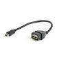 Gembird mini USB B apa - USB A anya 2.0 OTG kábel 15cm (A-OTG-AFBM-002)