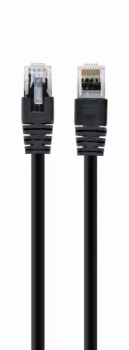 Gembird UTP CAT5e patch kábel 0.25m, fekete (PP12-0.25M/BK)