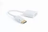 Gembird Displayport 1.1 apa - DVI-D anya adapter, fehér (A-DPM-DVIF-002-W)