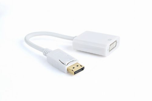 Gembird Displayport 1.1 apa - DVI-D anya adapter, fehér (A-DPM-DVIF-002-W)