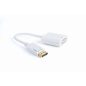 Gembird Displayport 1.1 apa - DVI-D anya adapter, fehér (A-DPM-DVIF-002-W)