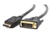 Gembird Displayport 1.1 - DVI-D 24+1 kábel 3m (CC-DPM-DVIM-3M)