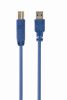 Gembird Cable USB 3.0 AM-BM 0.5m, kék (CCP-USB3-AMBM-0.5M)