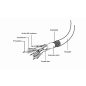 Gembird adapter VGA dugó - 2x VGA aljzat aranyozott (CC-VGAX2-20CM)