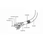  Gembird adapter VGA dugó - 2x VGA aljzat aranyozott (CC-VGAX2-20CM)