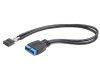 Gembird 9-pin USB 2.0 to 19-pin USB 3.0 internal header kábel (CC-U3U2-01)