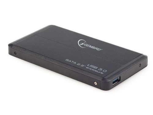 Gembird 2.5" USB 3.0 SATA külső hdd ház mini usb, fekete (EE2-U3S-2)