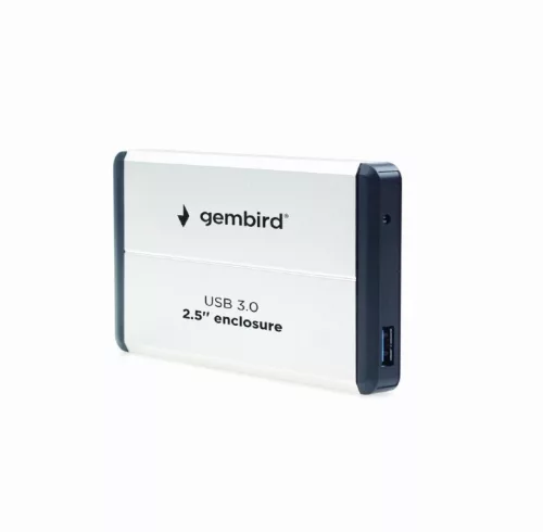 Gembird 2.5" USB 3.0 SATA külső hdd ház mini usb, ezüst (EE2-U3S-2-S)