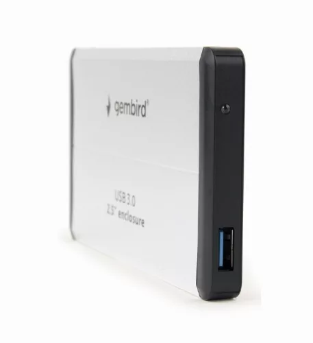 Gembird 2.5" USB 3.0 SATA külső hdd ház mini usb, ezüst (EE2-U3S-2-S)