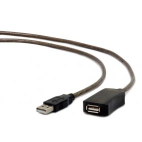   Gembird USB 2.0 aktív hosszabbító kábel, 10m (UAE-01-10M)