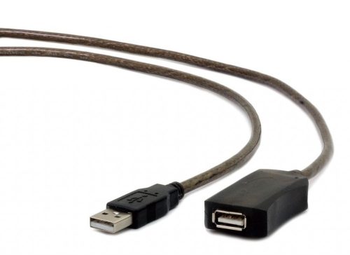 Gembird USB 2.0 aktív hosszabbító kábel, 10m (UAE-01-10M)